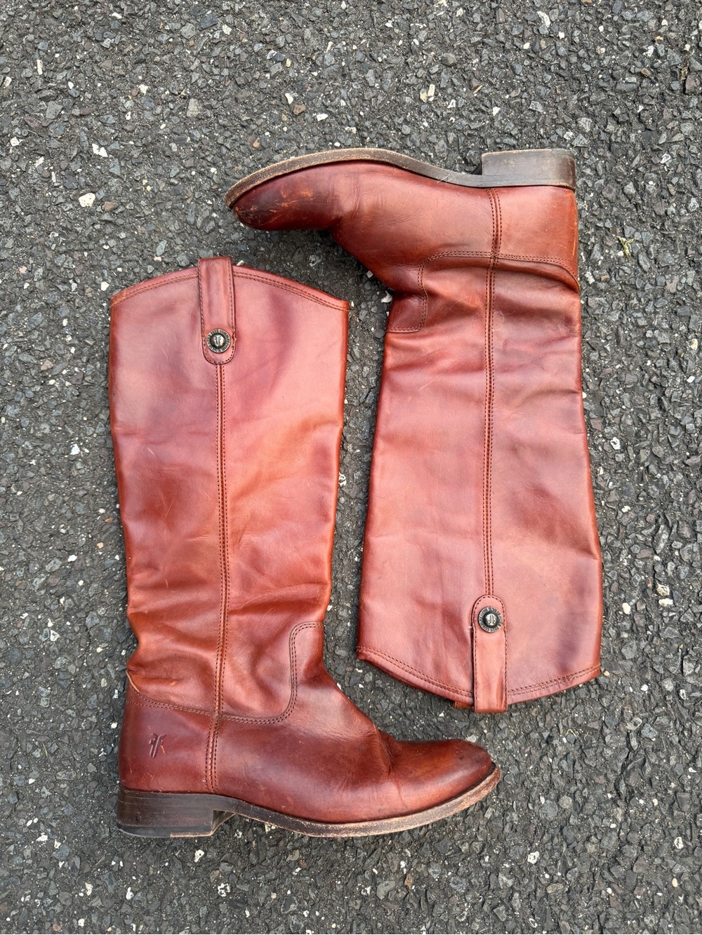 Frye Chestnut Brown Tall Leather Riding Boots